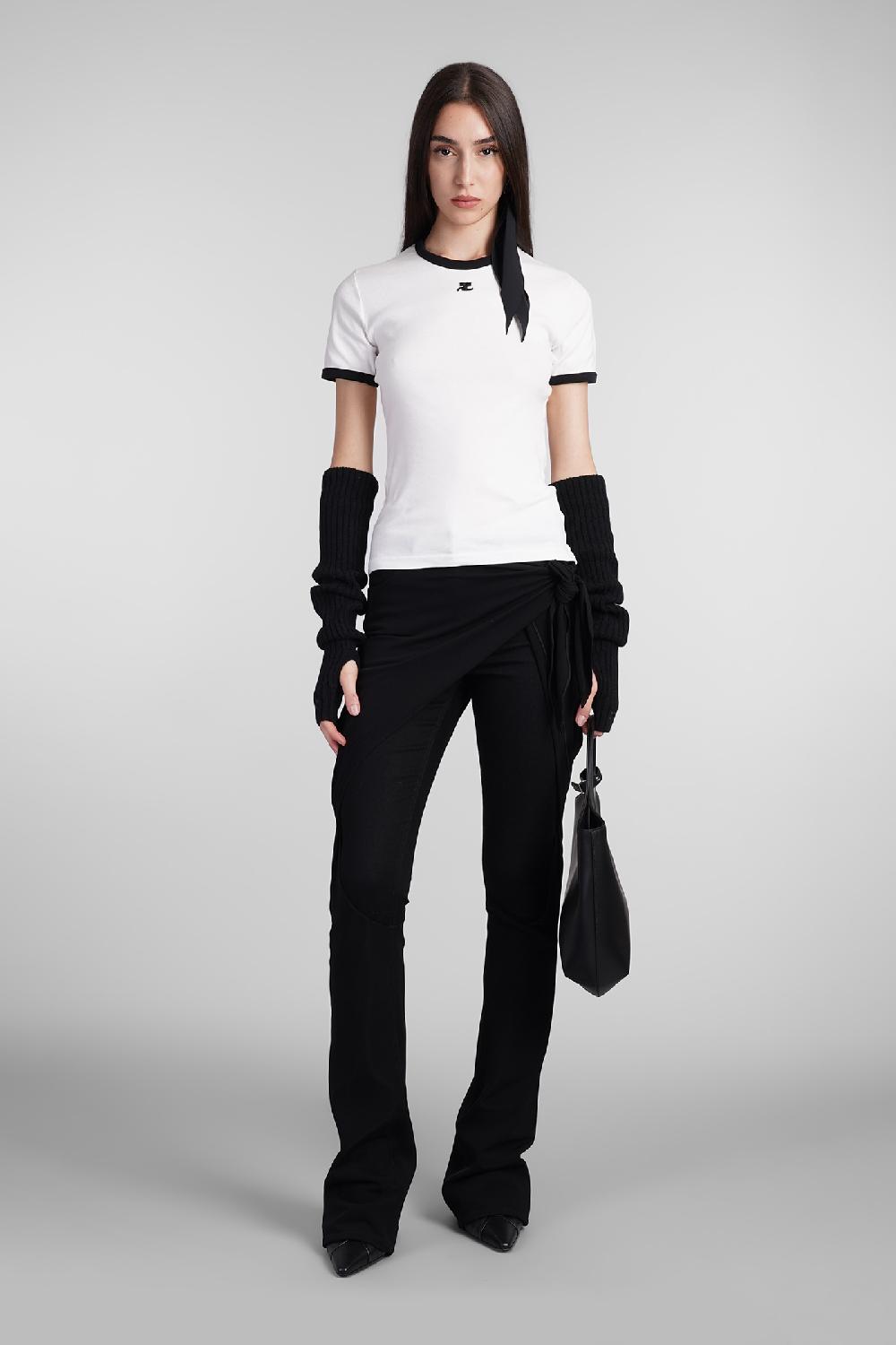 Deliberti Courreges T-shirt in cotone bianco cod. 408558 - Deliberti The Luxury Shopping Vendita