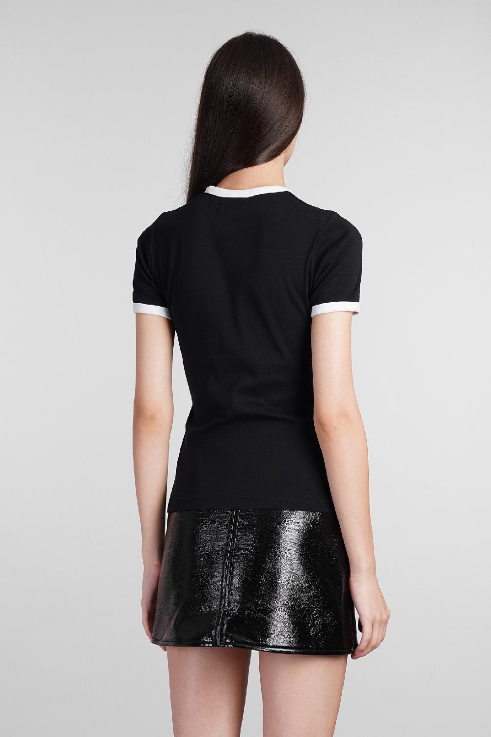Deliberti Courreges T-shirt in cotone nero cod. 408559 - Deliberti The Luxury Shopping Promozione