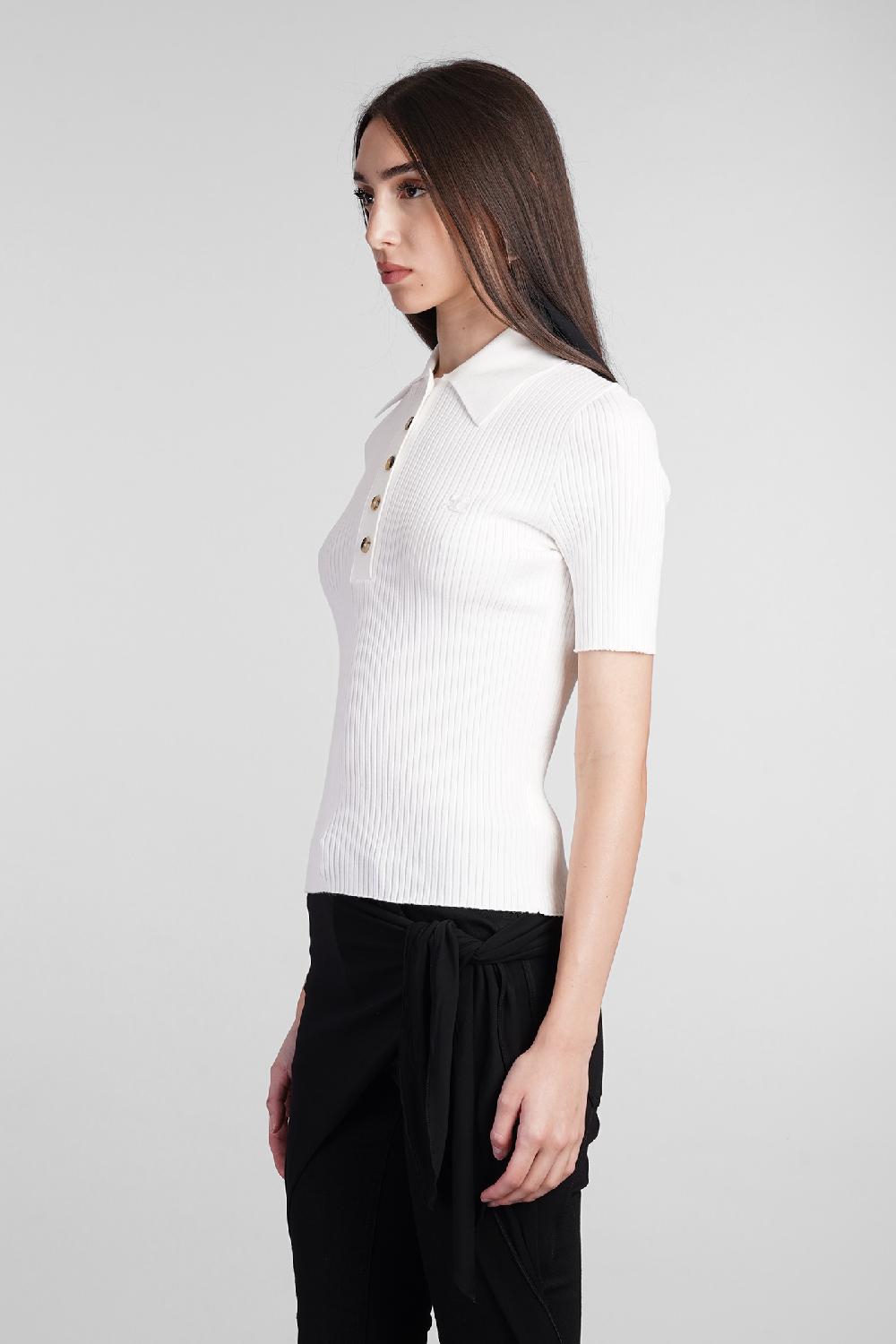 Deliberti Courreges Polo in viscosa beige cod. 408560 - Deliberti The Luxury Shopping Spedizione Gratuita
