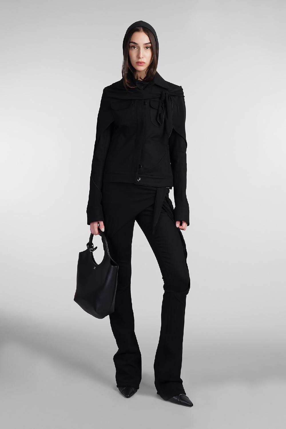Deliberti Courreges Giacca casual in cotone nero cod. 409188 - Deliberti The Luxury Shopping Qualità Garantita