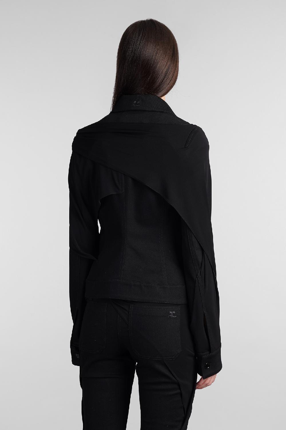 Deliberti Courreges Giacca casual in cotone nero cod. 409188 - Deliberti The Luxury Shopping Qualità Garantita