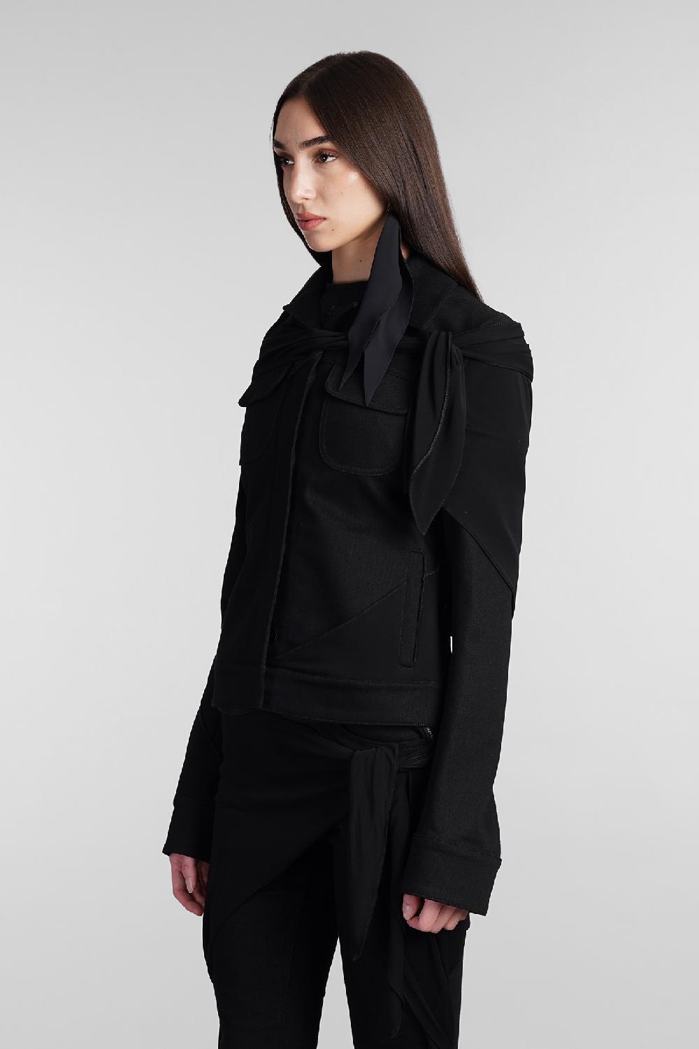 Deliberti Courreges Giacca casual in cotone nero cod. 409188 - Deliberti The Luxury Shopping Qualità Garantita