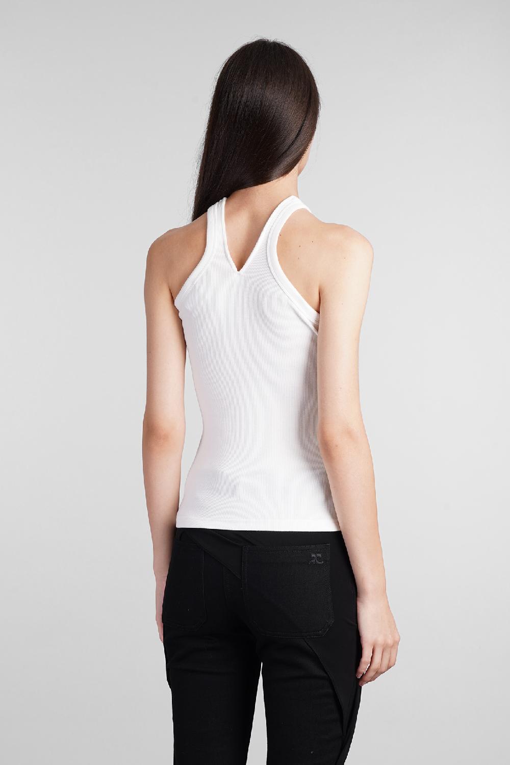 Deliberti Courreges Topwear in cotone bianco cod. 408565 - Deliberti The Luxury Shopping Fornitura limitata