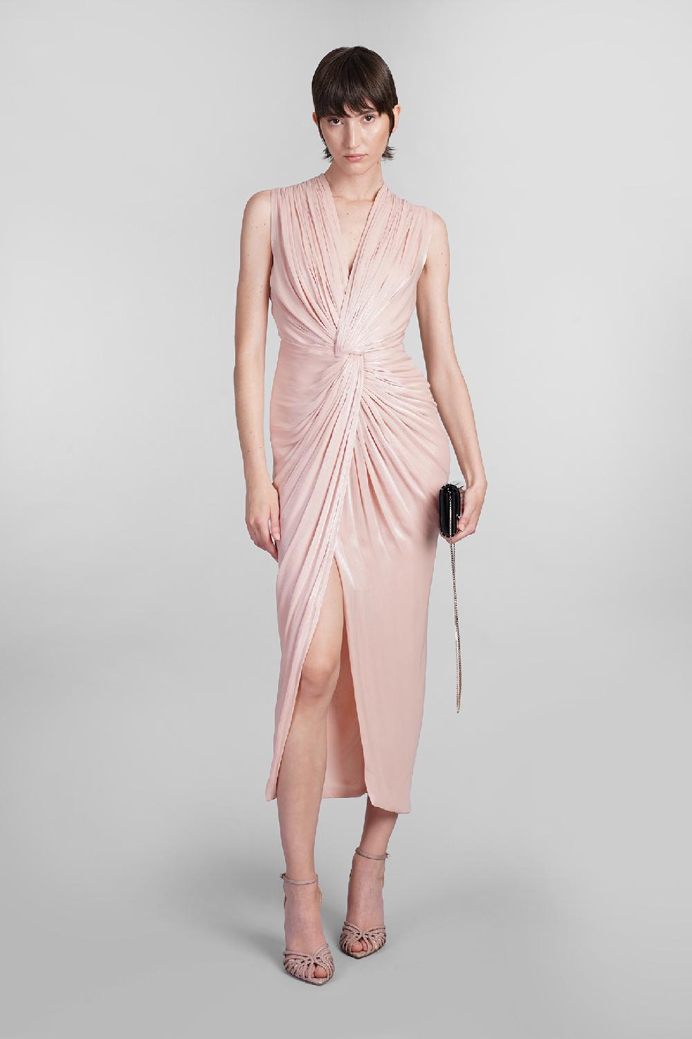 Deliberti Costarellos Abito franca in poliestere rosa cod. 401965 - Deliberti The Luxury Shopping Acquista Ora