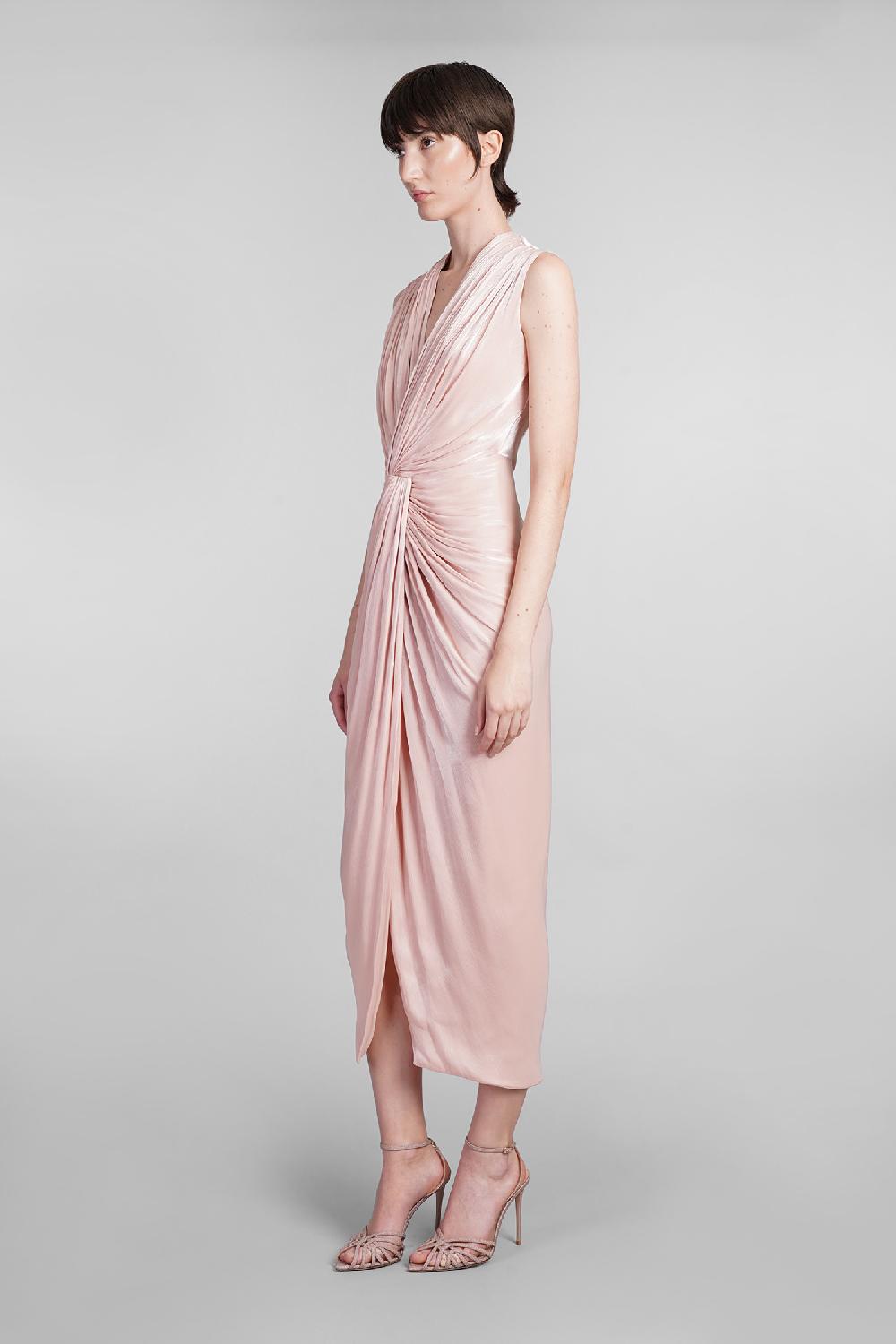 Deliberti Costarellos Abito franca in poliestere rosa cod. 401965 - Deliberti The Luxury Shopping Acquista Ora