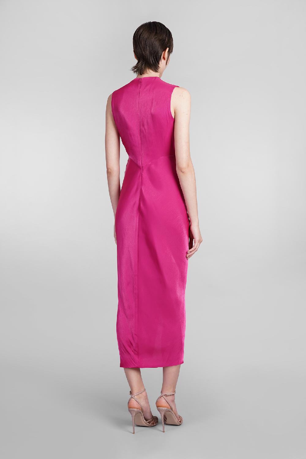 Deliberti Costarellos Abito franca in poliestere fucsia cod. 401966 - Deliberti The Luxury Shopping Consegna Veloce