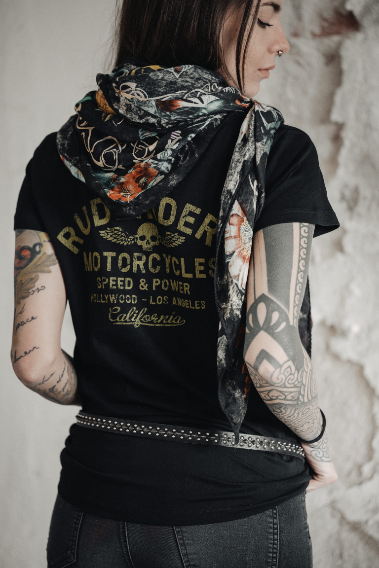 ﻿Rude Riders T-Shirt Donna Rude Riders Nera Hotsell