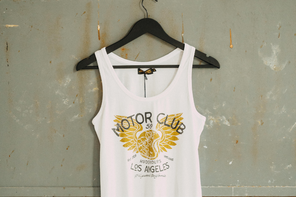 Rude Riders Canotta Donna Motor Brigade Bianca Italy
