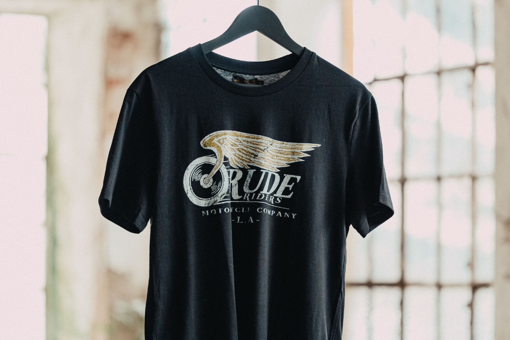 Rude Riders T-Shirt Uomo Flying Wheel Nera Online
