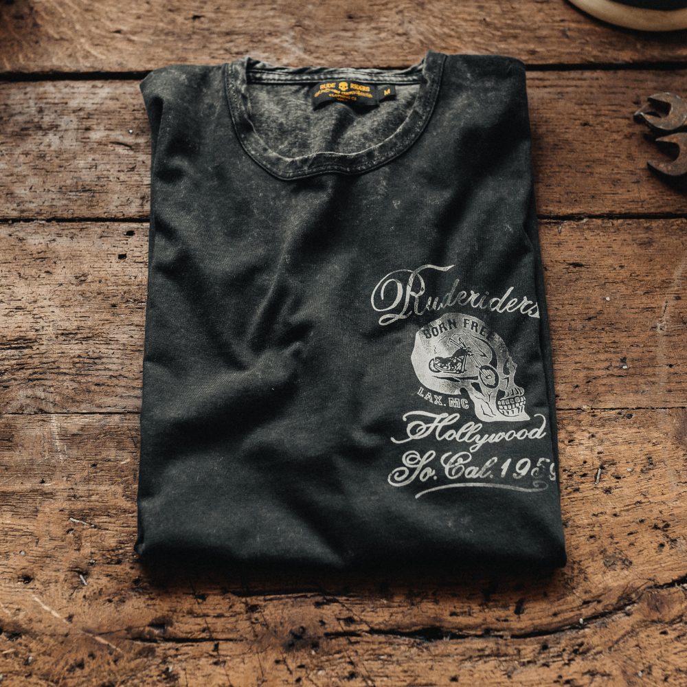Rude Riders T-Shirt Uomo Born Free Vendita Economica