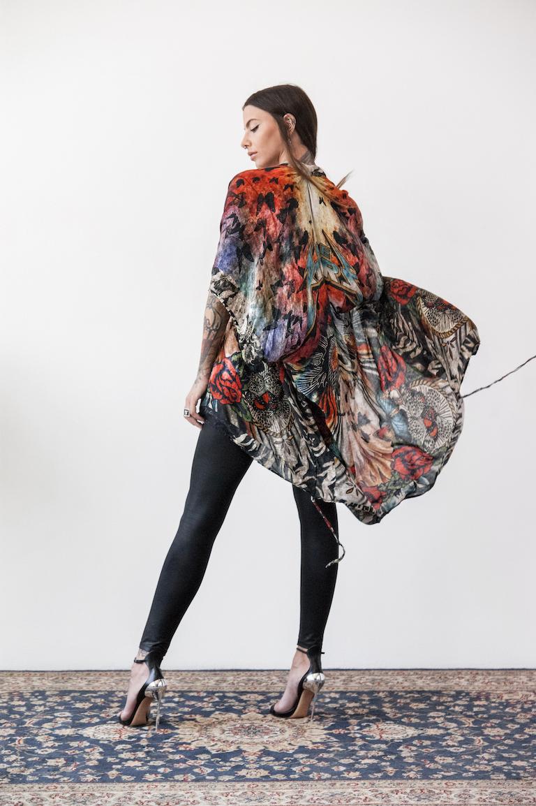 Rude Riders Kimono Donna Flying Indian In Saldo