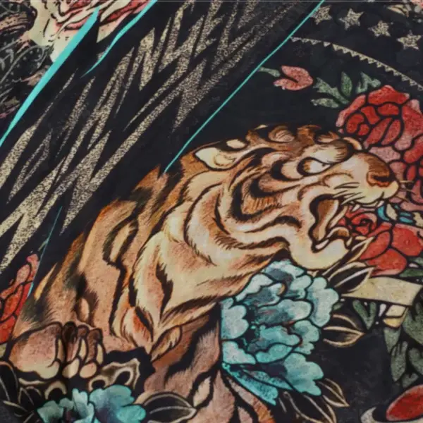 Rude Riders Kimono Donna Tiger Nuova