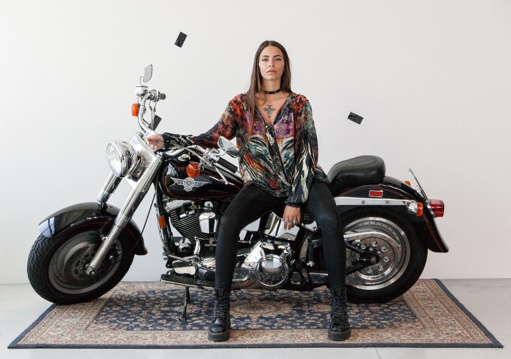 Rude Riders Shirt Donna Flying Indian Italy