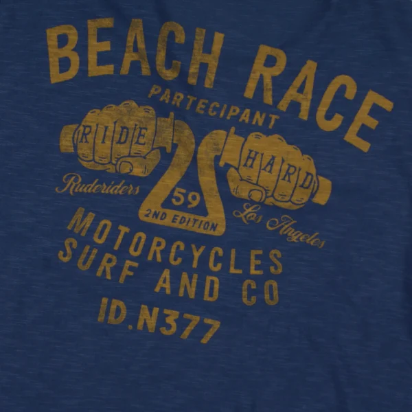 Rude Riders T-Shirt Uomo Beach Race Limited Ed Pezzi Unici