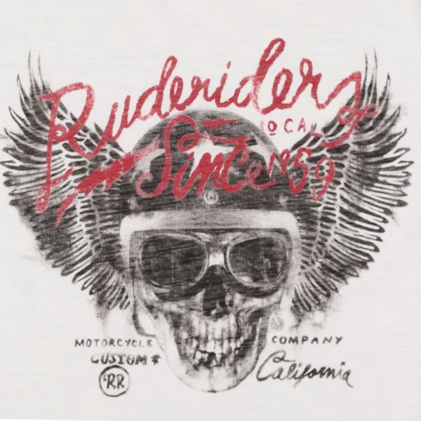 Rude Riders T-Shirt Uomo Skull Helmet Limited Ed Qualità Garantita