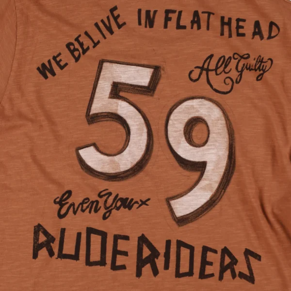 Rude Riders T-Shirt Uomo Flat Head Limited Ed Negozi Online