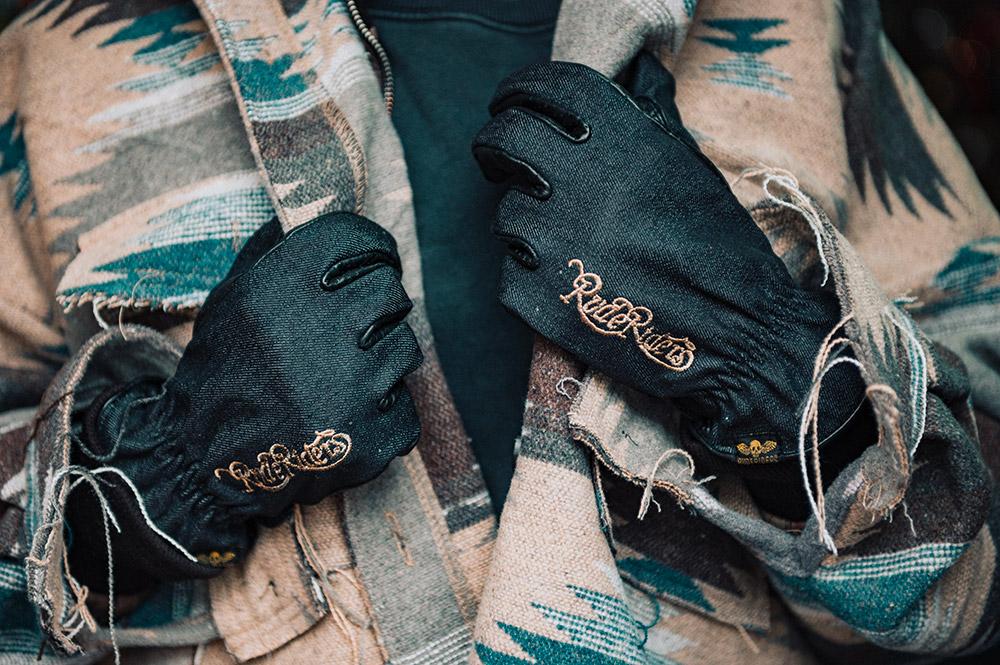 Rude Riders Guanti moto Urban Denim Black Sconto