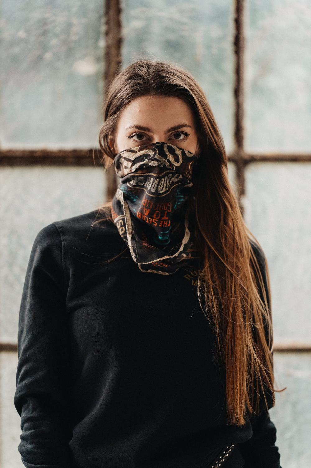 Rude Riders Bandana Flying Skull In Linea