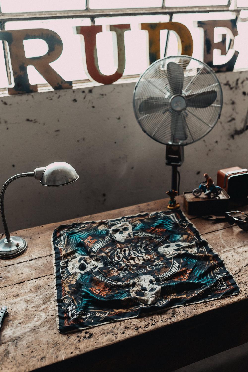 Rude Riders Bandana Flying Skull In Linea