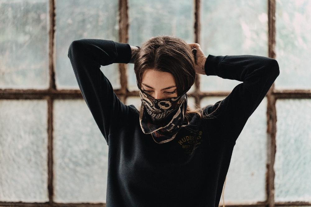 Rude Riders Bandana Flying Skull In Linea