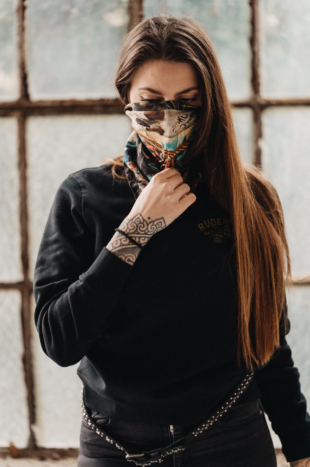 Rude Riders Bandana Skull&Butterfly Consegna Veloce