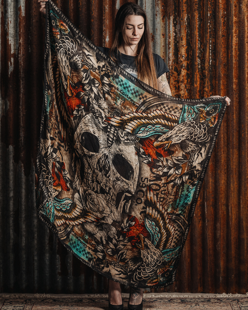 Rude Riders Foulard Skull & Eagle Sconto