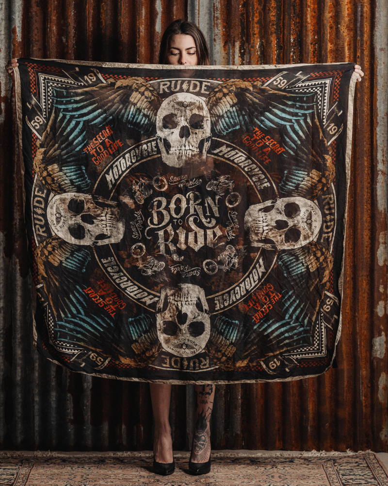 Rude Riders Foulard Flying Skull Online