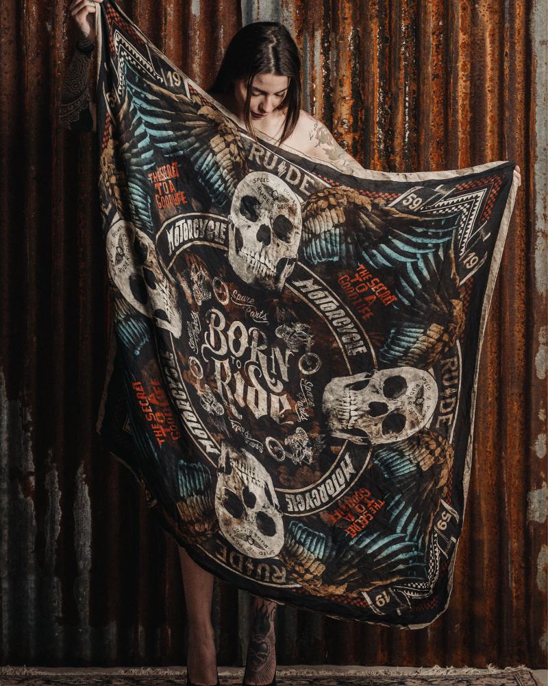 Rude Riders Foulard Flying Skull Online