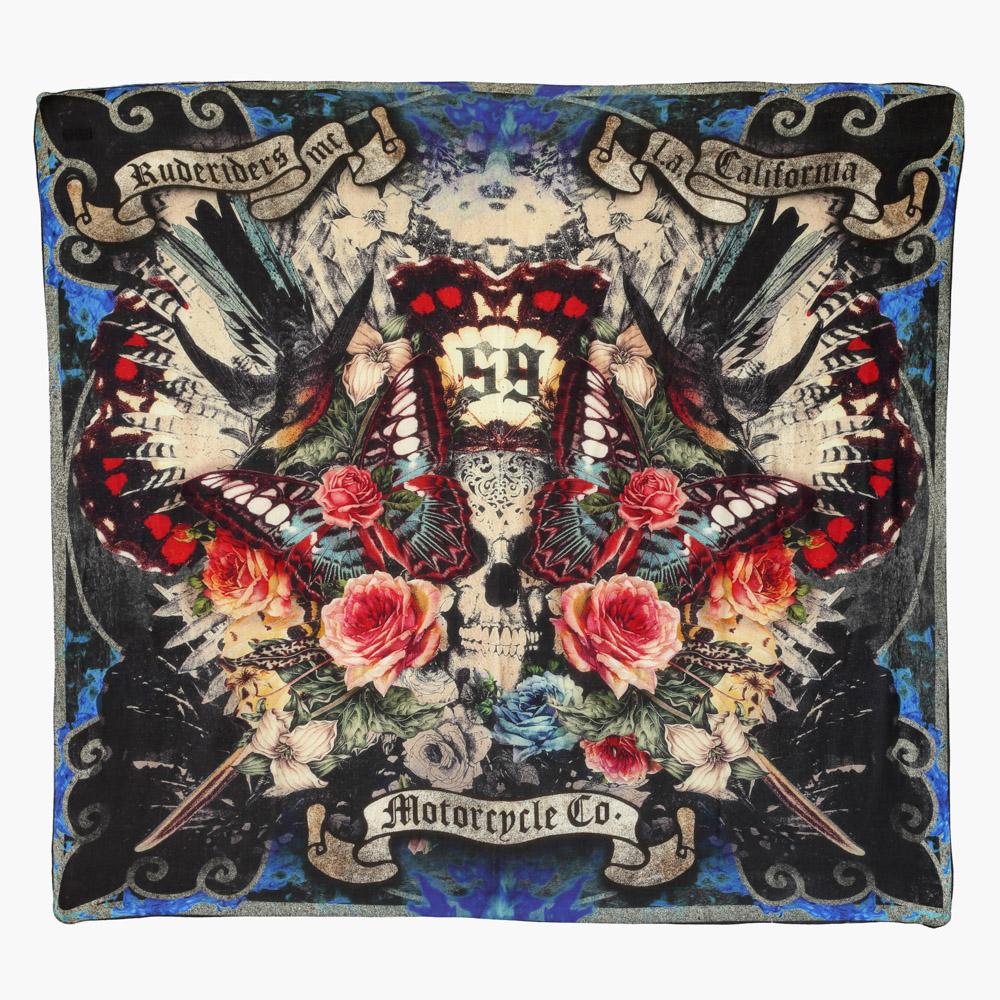 Rude Riders Foulard Skull & Roses Italy