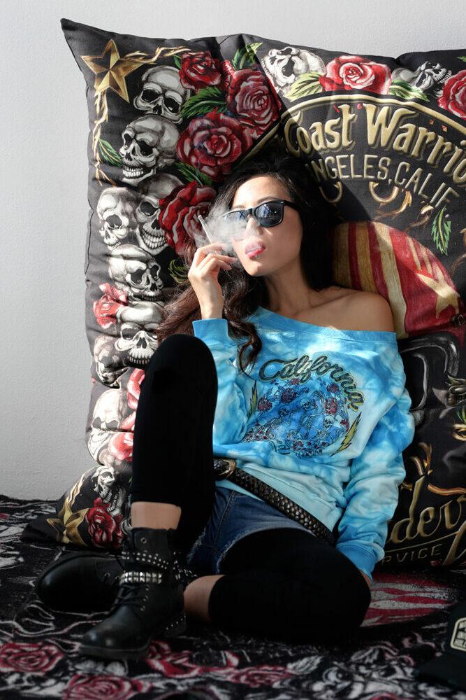 Rude Riders Felpa Donna California Vendita Calda