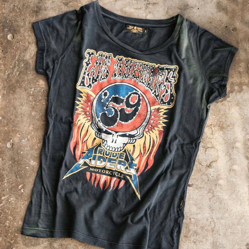 Rude Riders T-Shirt Donna 59 RR Saldi Di Fabbrica