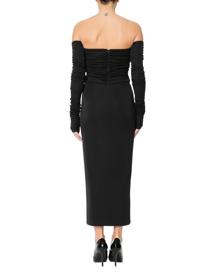 Rrue Bisquit ARRICCIATO MANICOTTI JERSEY Vendita Calda
