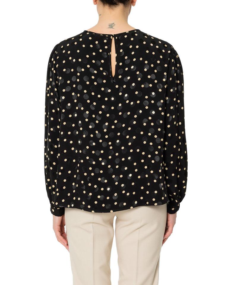 Rrue Bisquit BLUSA ARRICCIO POIS In Saldo