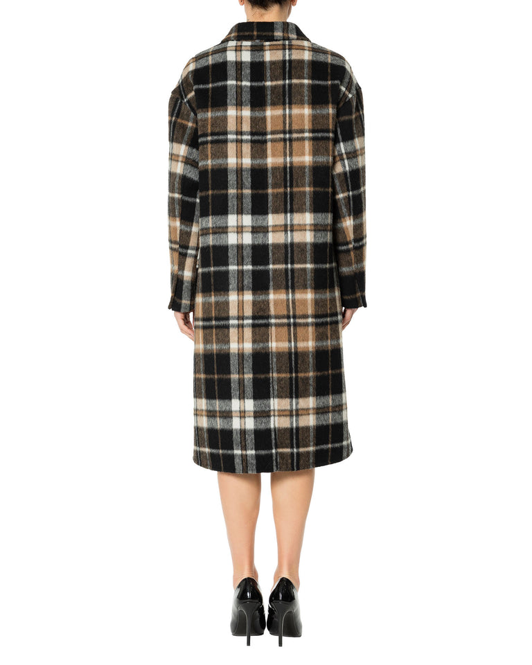 Rrue Bisquit CAPPOTTO CHECK NERO Moda