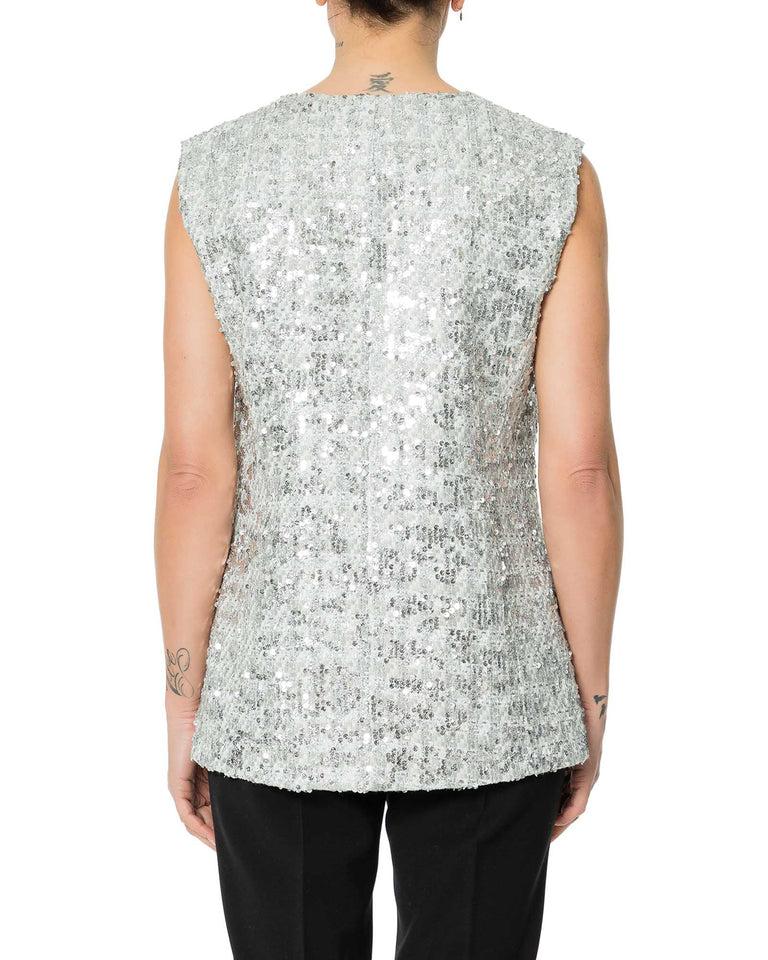 Rrue Bisquit GILET CHANEL PAILLETTES Moda
