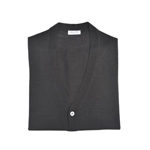 Salvatore Piccolo Cardigan con bottoni Royal Merino Qualità Garantita