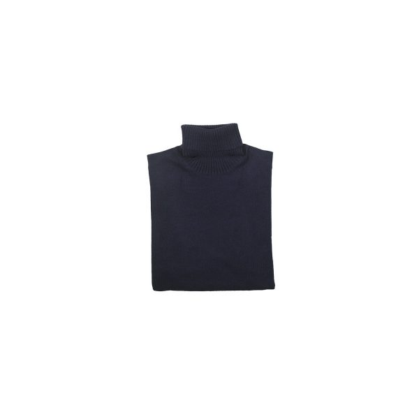 Salvatore Piccolo Dolcevita Blu Navy in Cashmere Saldi