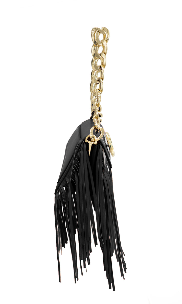 Sara Battaglia Euphoria Fringed Bag XS Spedizione Gratuita