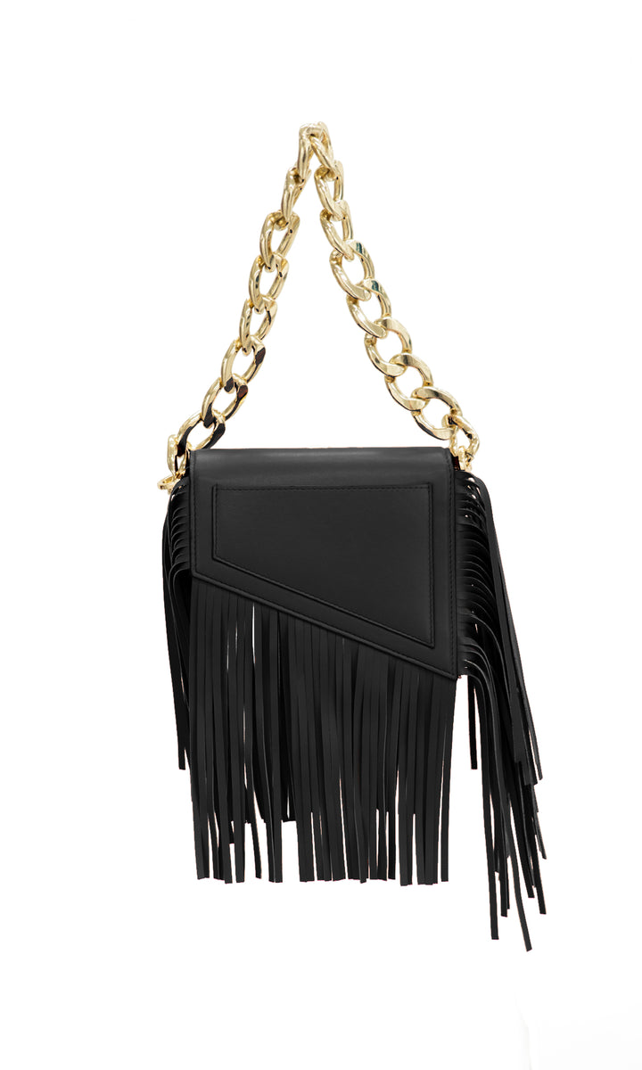 Sara Battaglia Euphoria Fringed Bag XS Spedizione Gratuita