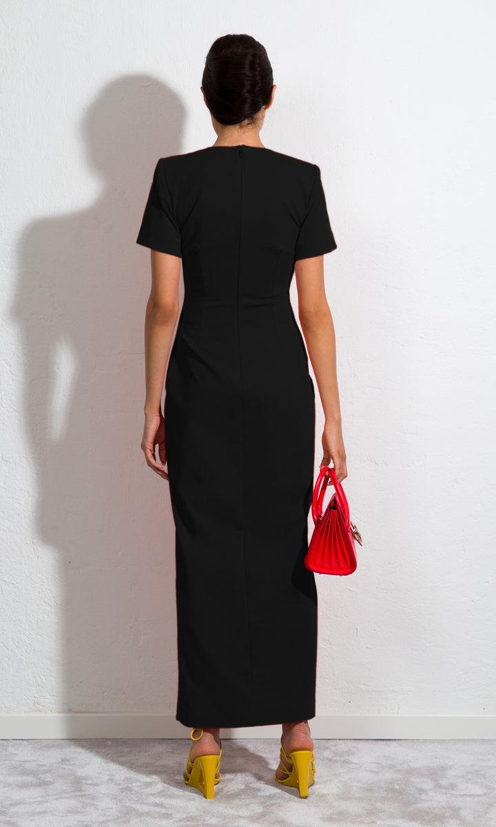 Sara Battaglia Slit Dress Saldi