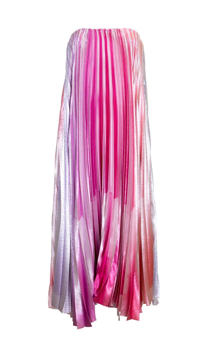 Sara Battaglia Plissé Dress Hotsell