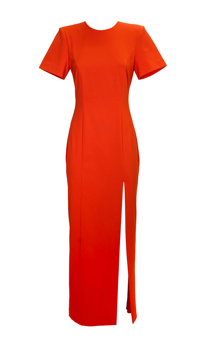 Sara Battaglia Slit Dress Vendita Calda