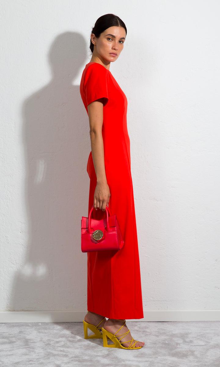 Sara Battaglia Slit Dress Vendita Calda