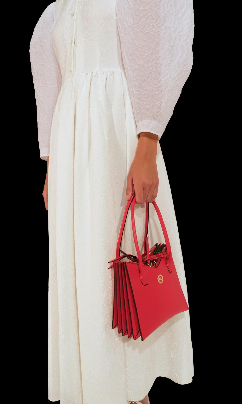 Sara Battaglia Tati Plissé Toy Tote Promozione