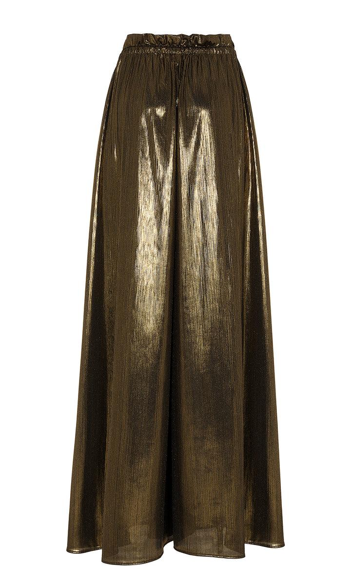Sara Battaglia Lurex wide pants Economico