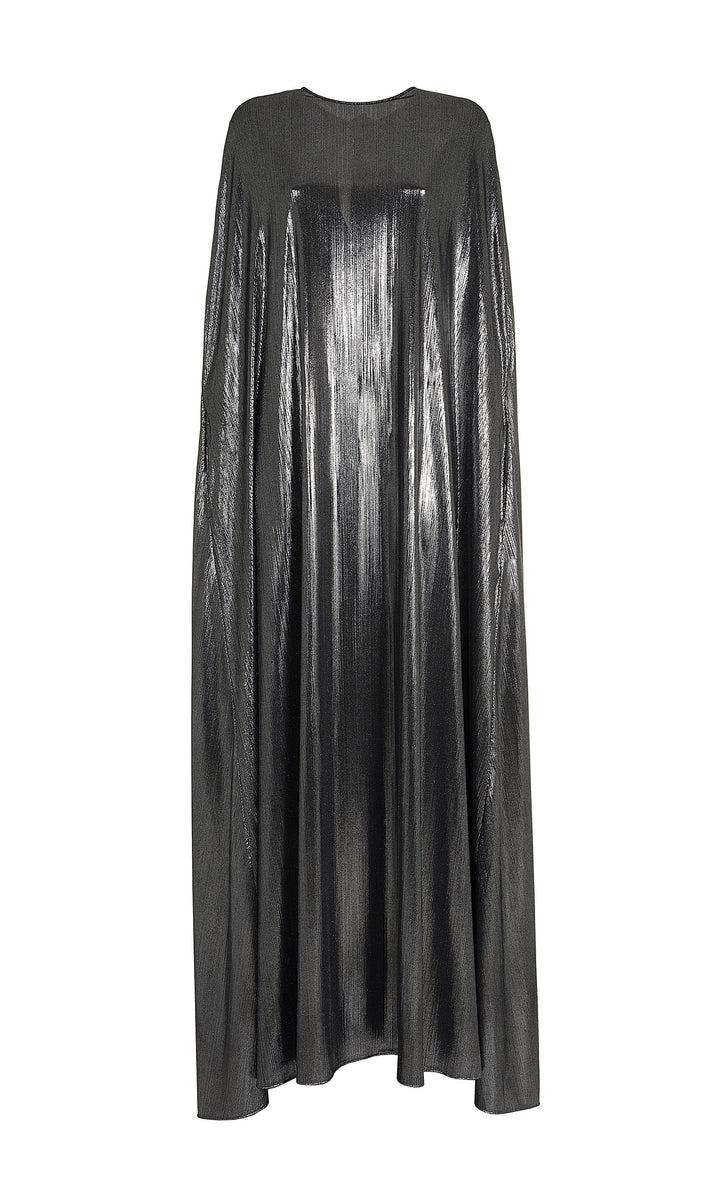 Sara Battaglia Lurex cape dress Online