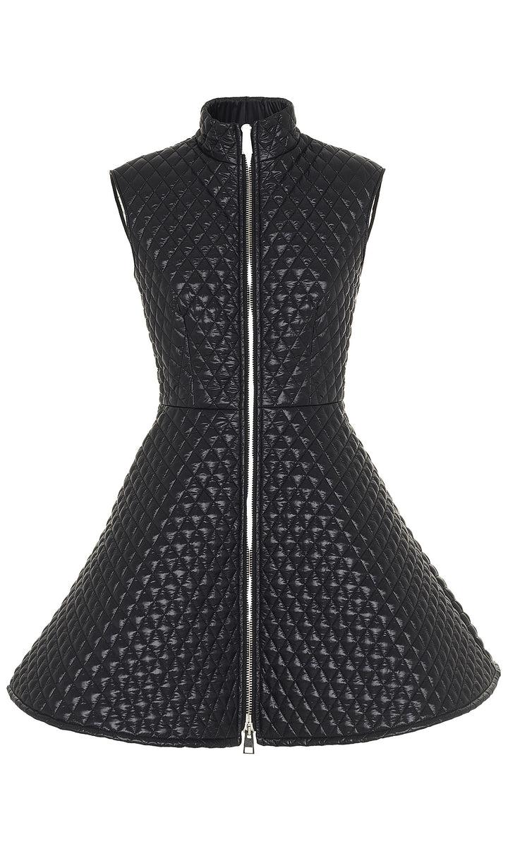 Sara Battaglia Quilted mini dress Offerte
