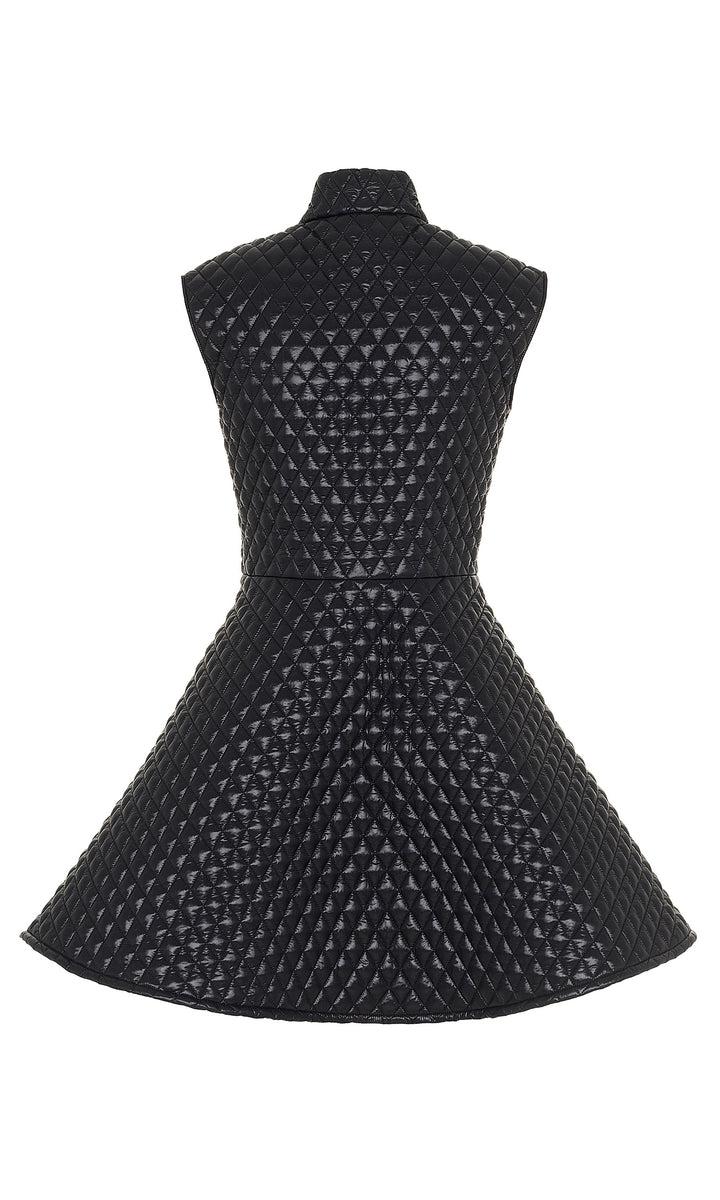 Sara Battaglia Quilted mini dress Offerte