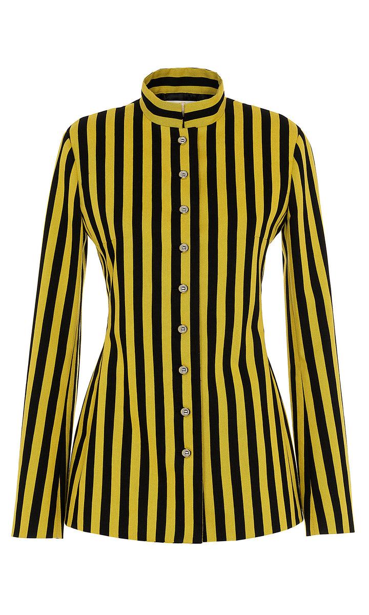 Sara Battaglia Jacquard shaped jacket Vendita Calda