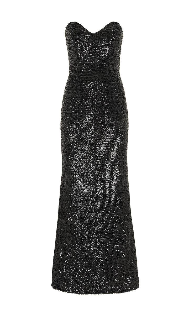 Sara Battaglia Sequins sweetheart neckline dress I Più Venduti